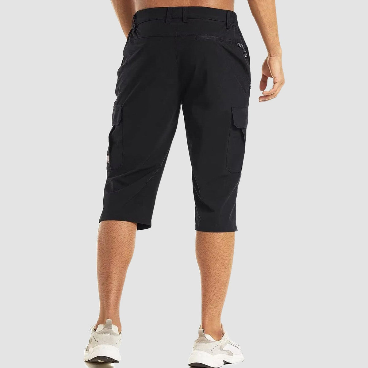 Men's 3/4 Hiking Capri Pants - Quick Dry Below Knee Shorts with 5 Pockets