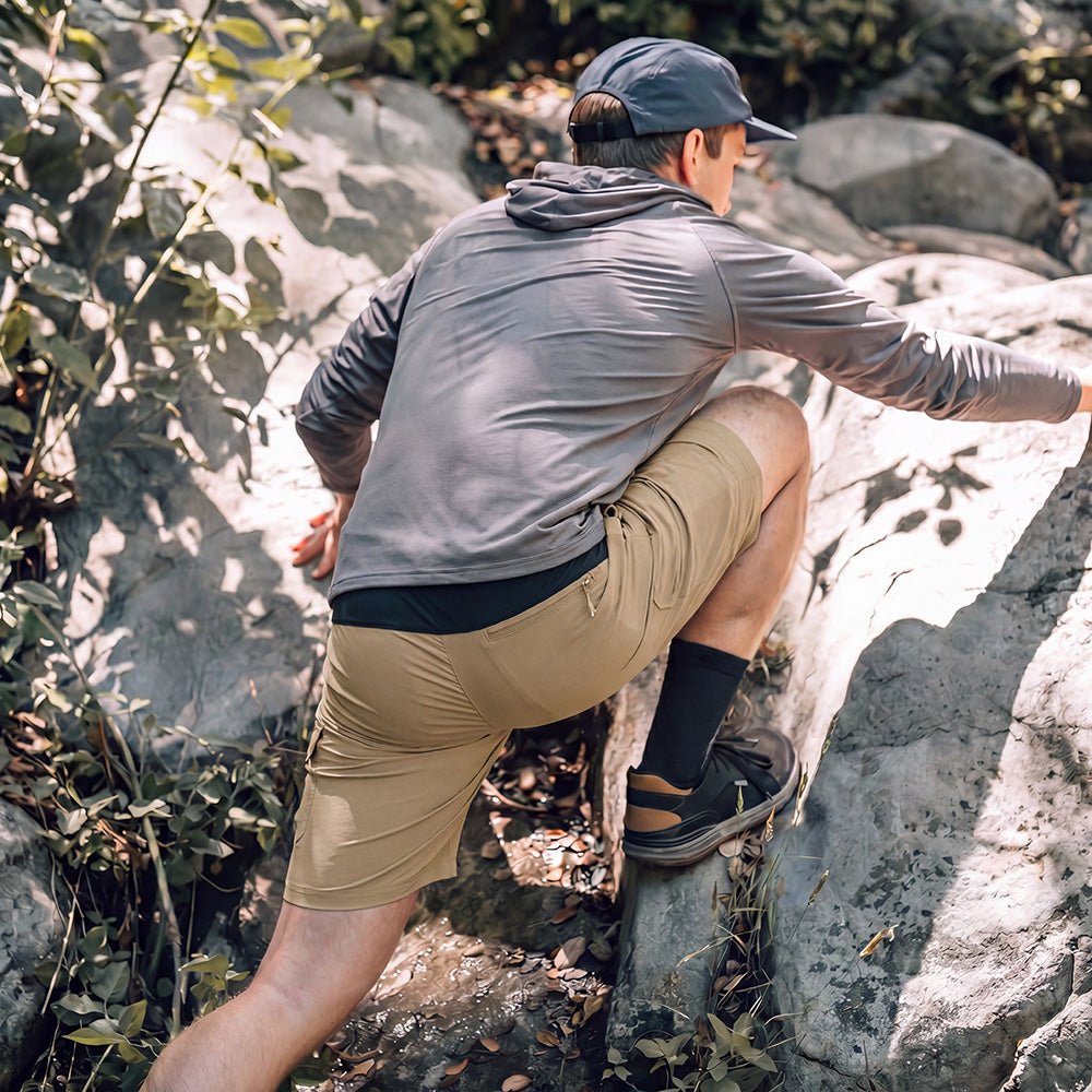 Men's Hiking Cargo Shorts - Water Resistant Quick Dry Golf Shorts