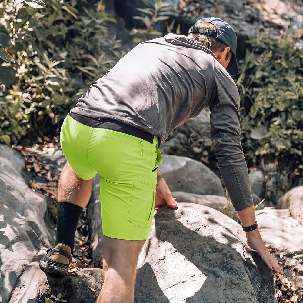 Men's Hiking Cargo Shorts - Water Resistant Quick Dry Golf Shorts