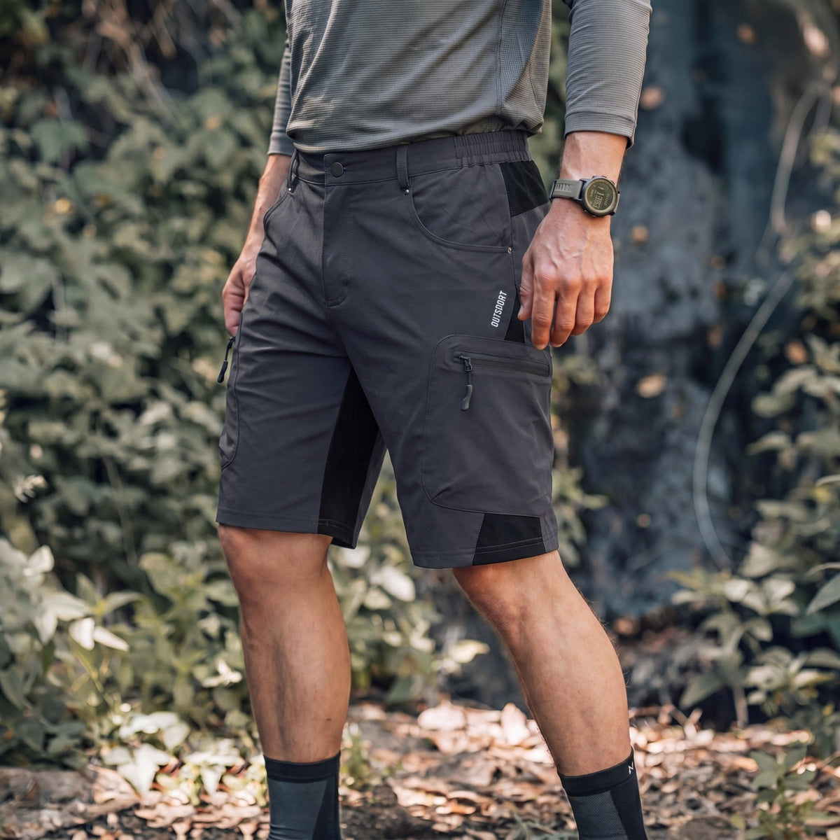 Men's Hiking Cargo Shorts - Water Resistant Quick Dry Golf Shorts