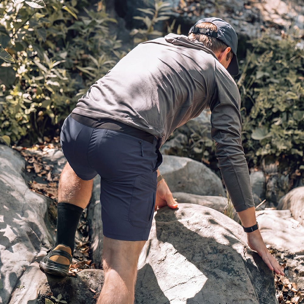 Men's Hiking Cargo Shorts - Water Resistant Quick Dry Golf Shorts