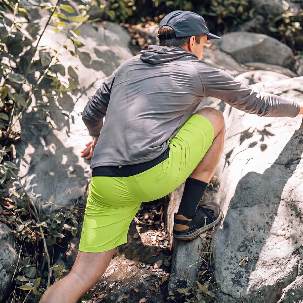 Men's Hiking Cargo Shorts - Water Resistant Quick Dry Golf Shorts