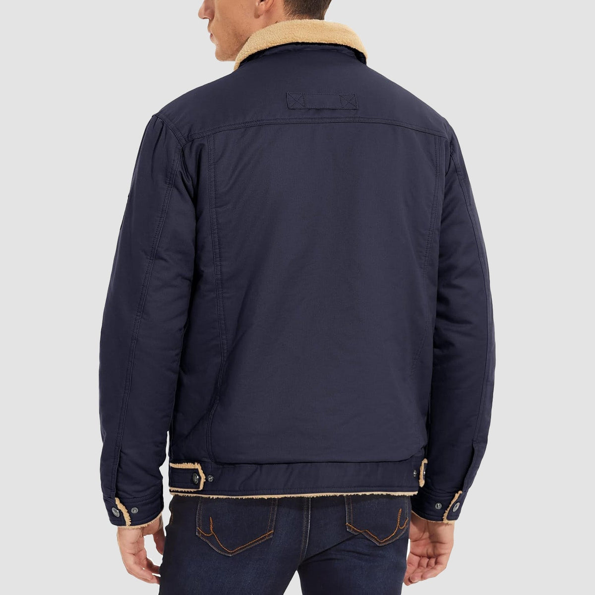 OAKEN Men’s Sherpa-Lined Jacket