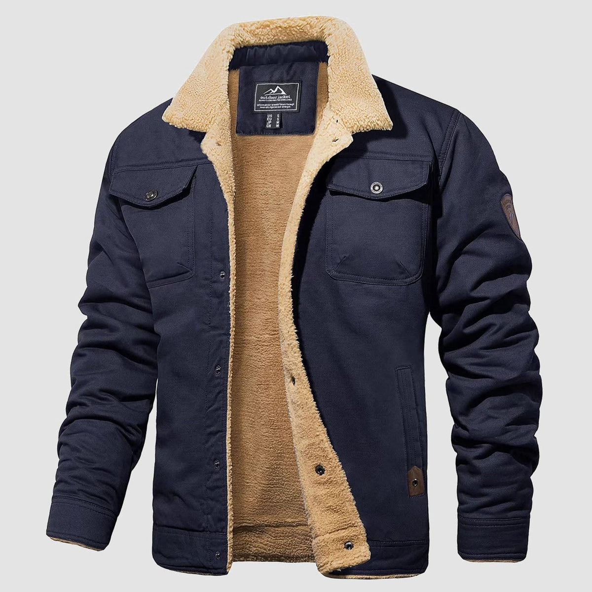 OAKEN Men’s Sherpa-Lined Jacket