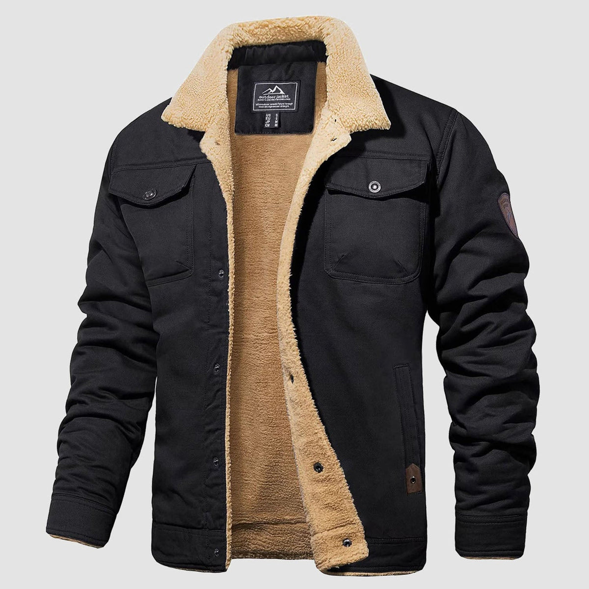 OAKEN Men’s Sherpa-Lined Jacket