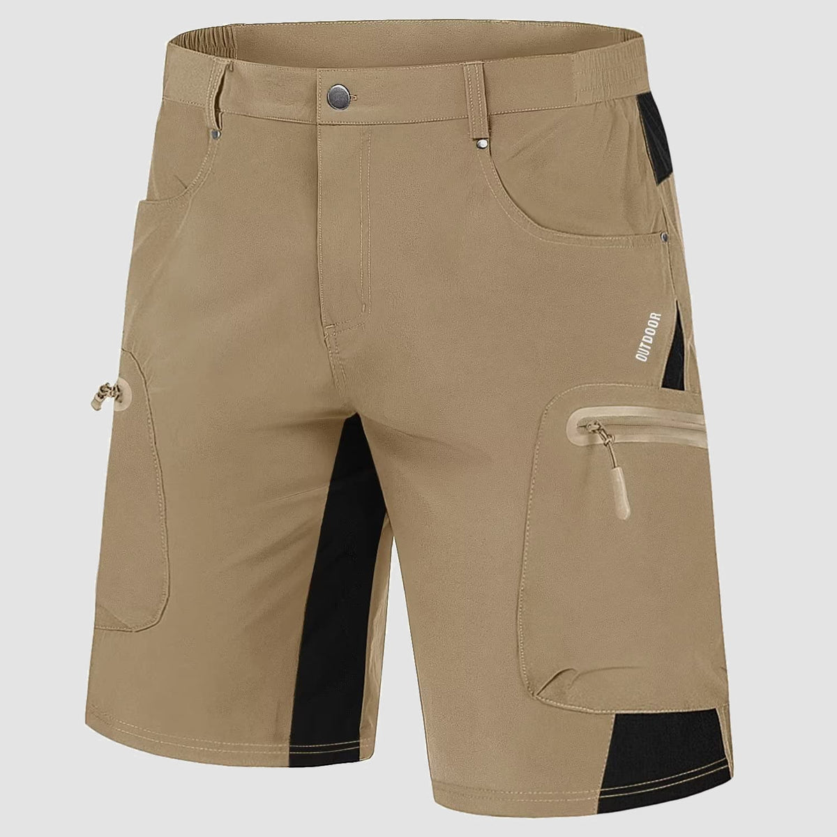 Men's Hiking Cargo Shorts - Water Resistant Quick Dry Golf Shorts