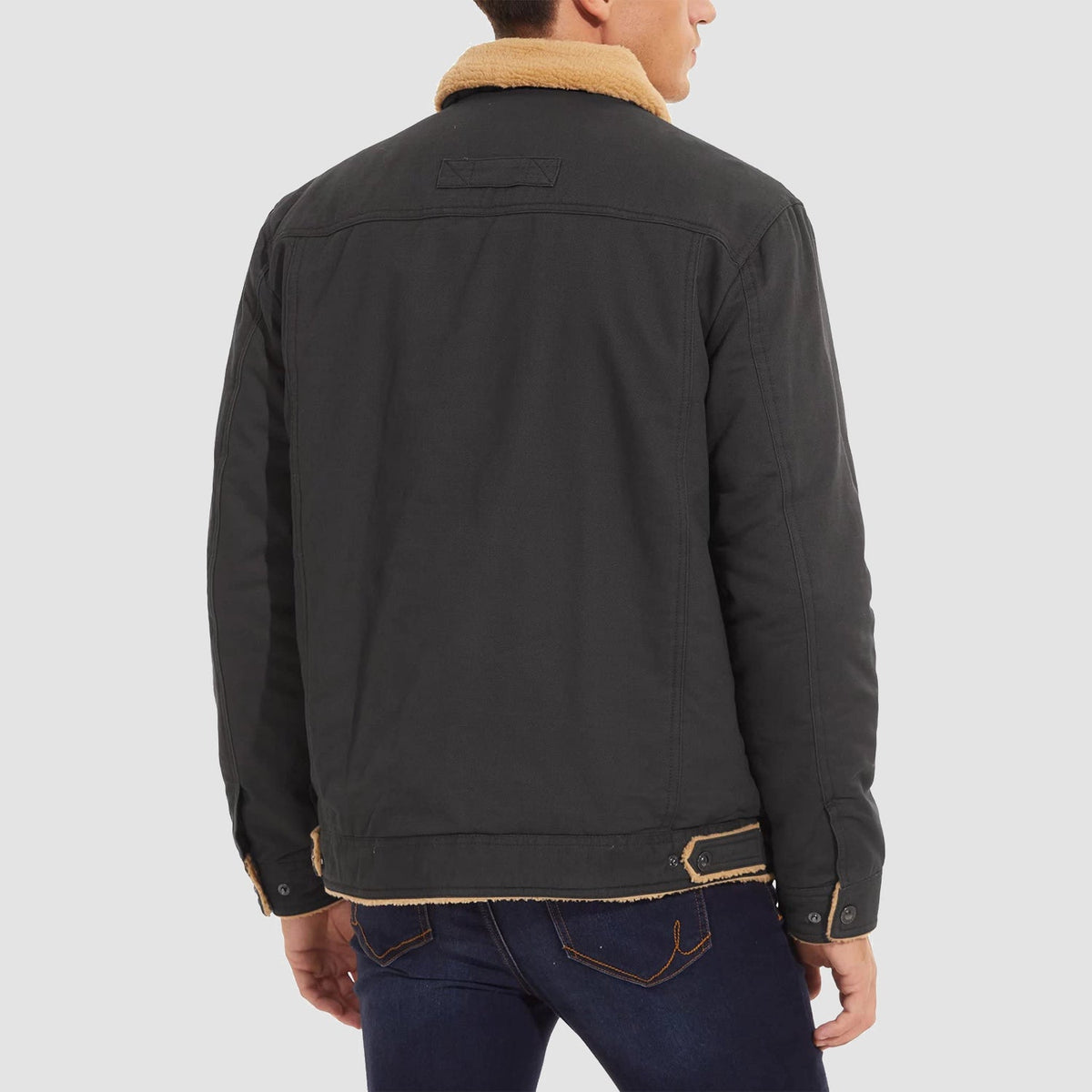 OAKEN Men’s Sherpa-Lined Jacket