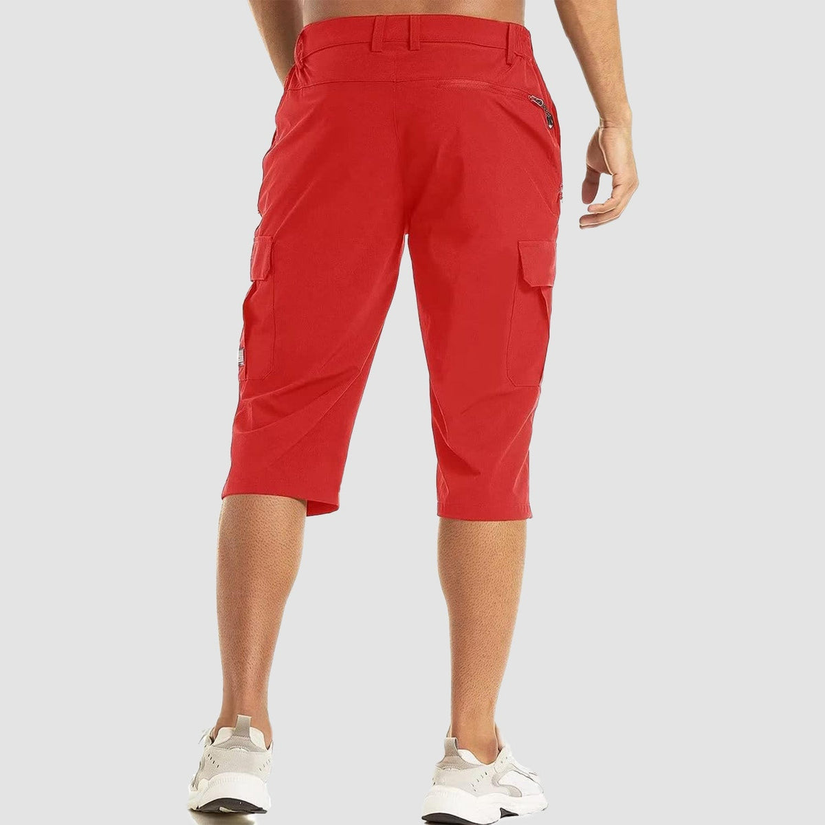 Men's 3/4 Hiking Capri Pants - Quick Dry Below Knee Shorts with 5 Pockets