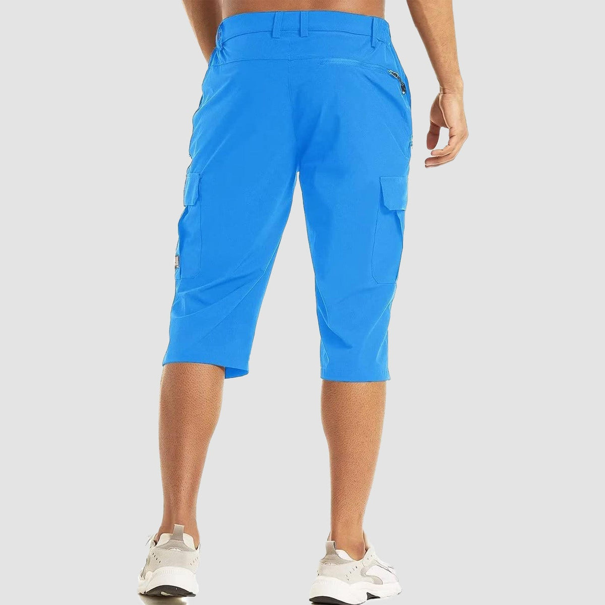Men's 3/4 Hiking Capri Pants - Quick Dry Below Knee Shorts with 5 Pockets