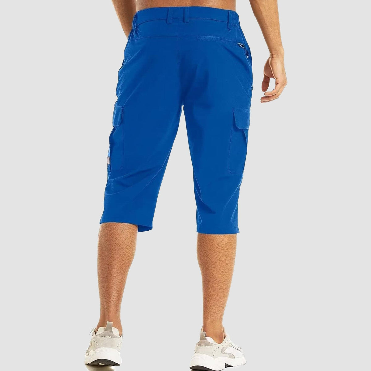 Men's 3/4 Hiking Capri Pants - Quick Dry Below Knee Shorts with 5 Pockets