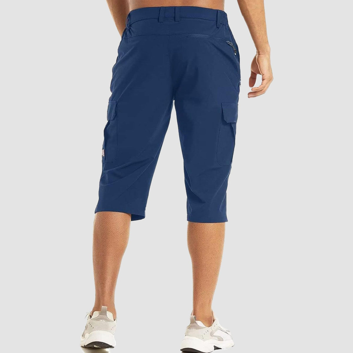 Men's 3/4 Hiking Capri Pants - Quick Dry Below Knee Shorts with 5 Pockets