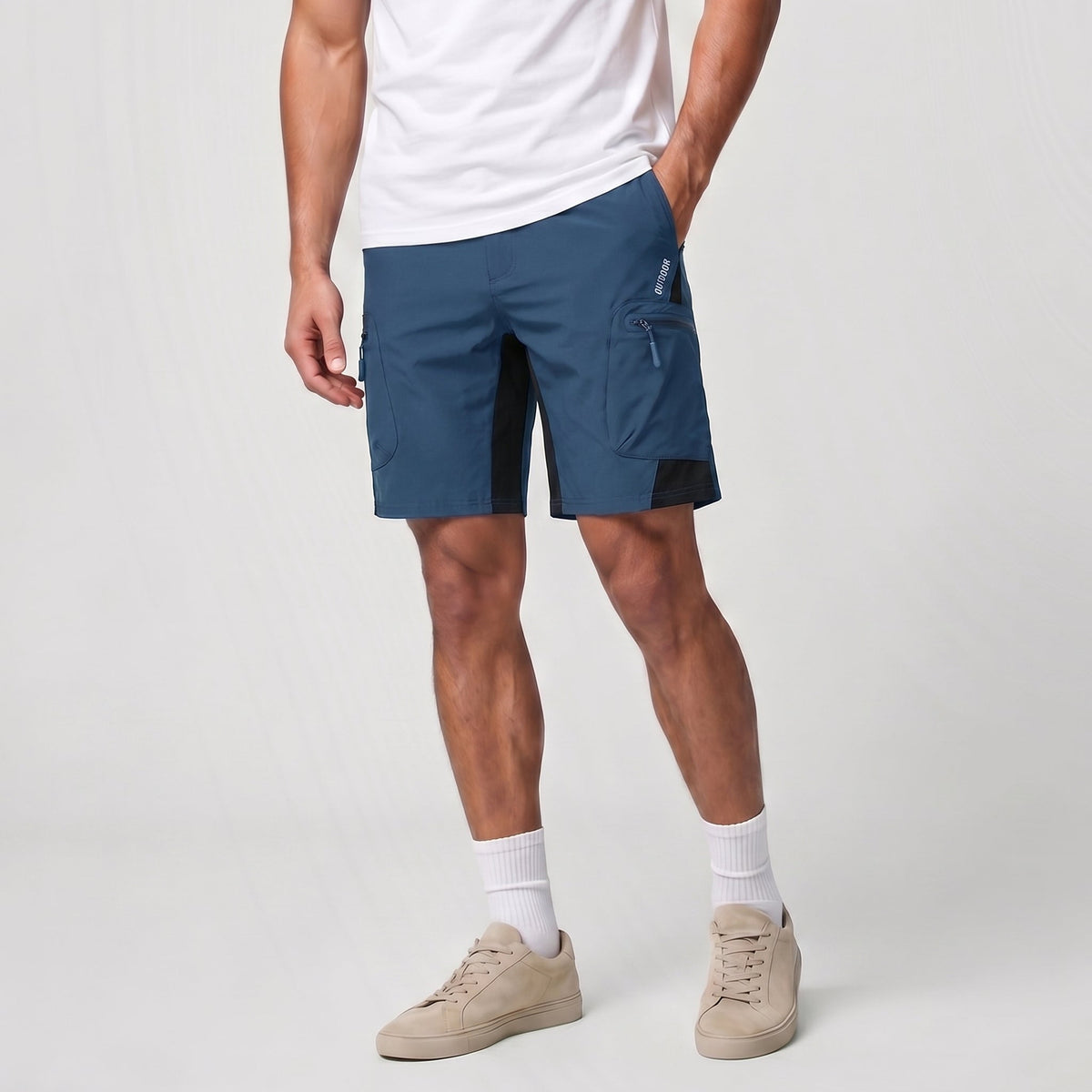 Men's Hiking Cargo Shorts - Water Resistant Quick Dry Golf Shorts