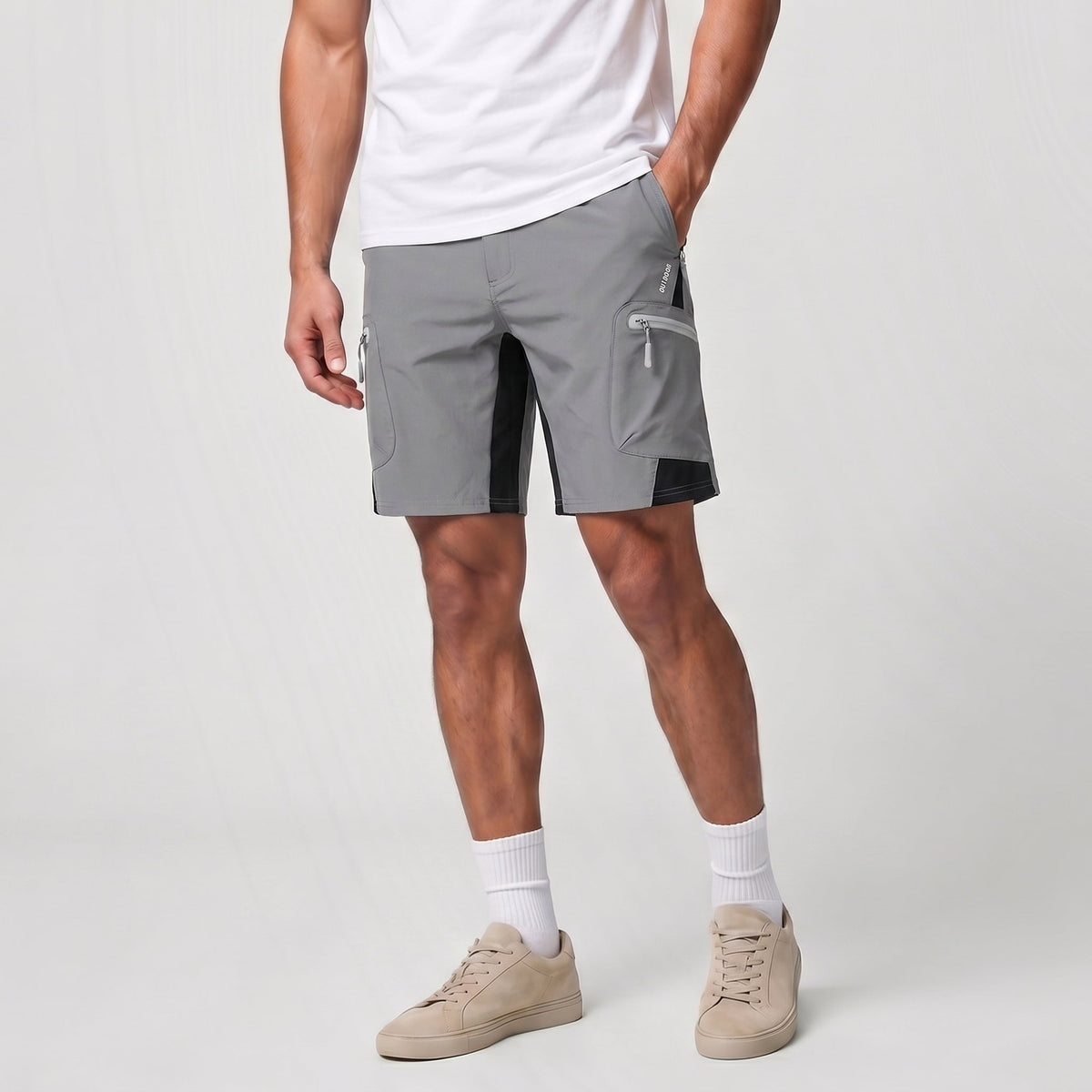 Men's Hiking Cargo Shorts - Water Resistant Quick Dry Golf Shorts