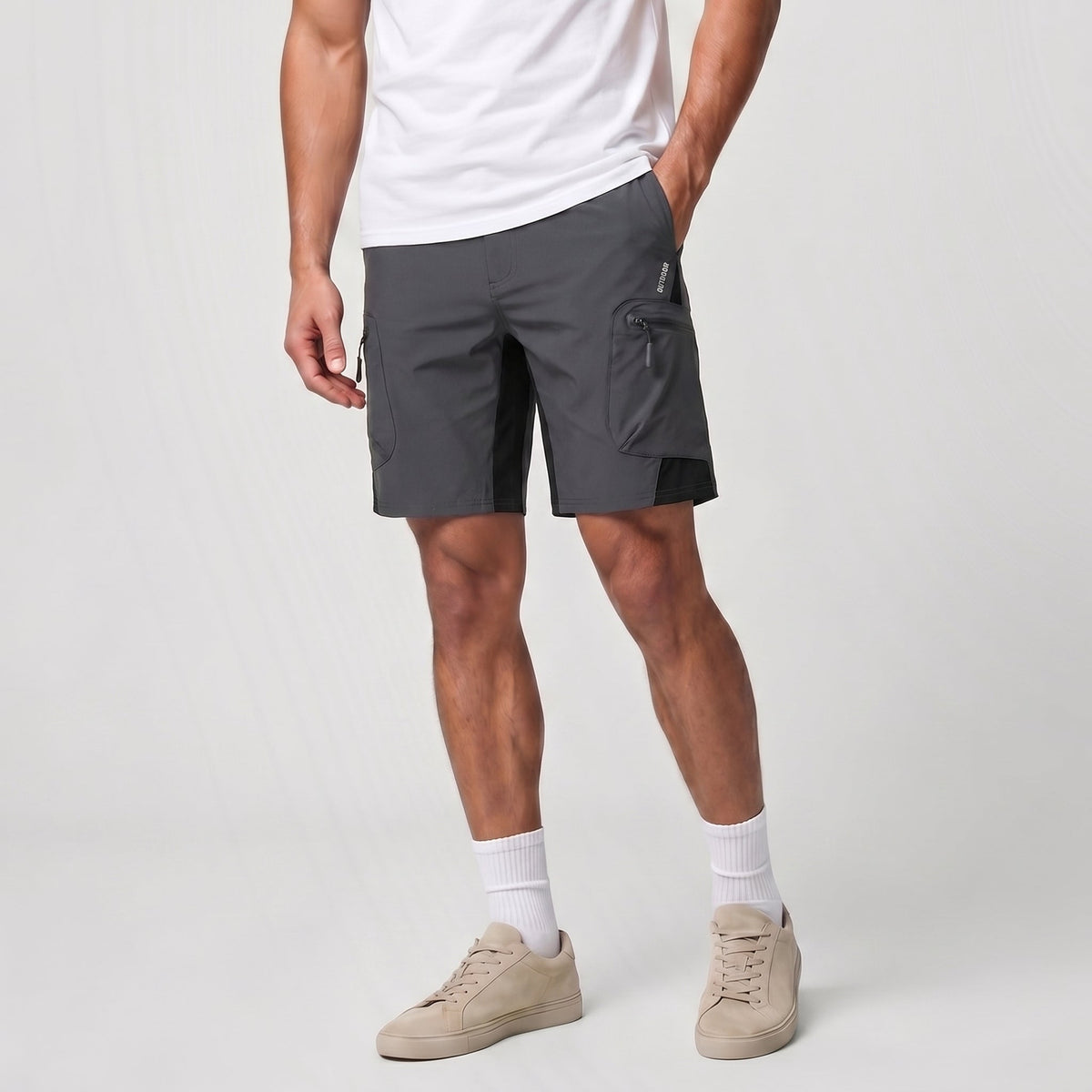 Men's Hiking Cargo Shorts - Water Resistant Quick Dry Golf Shorts