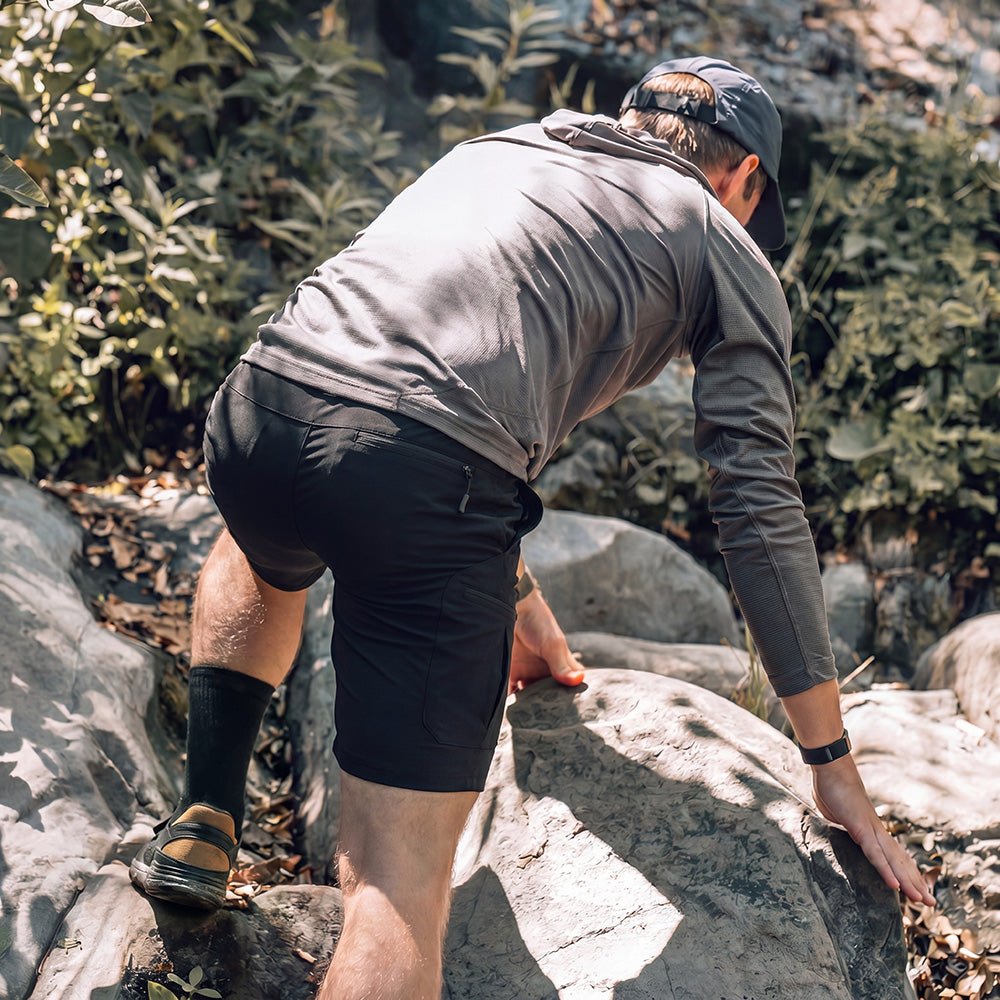 Men's Hiking Cargo Shorts - Water Resistant Quick Dry Golf Shorts