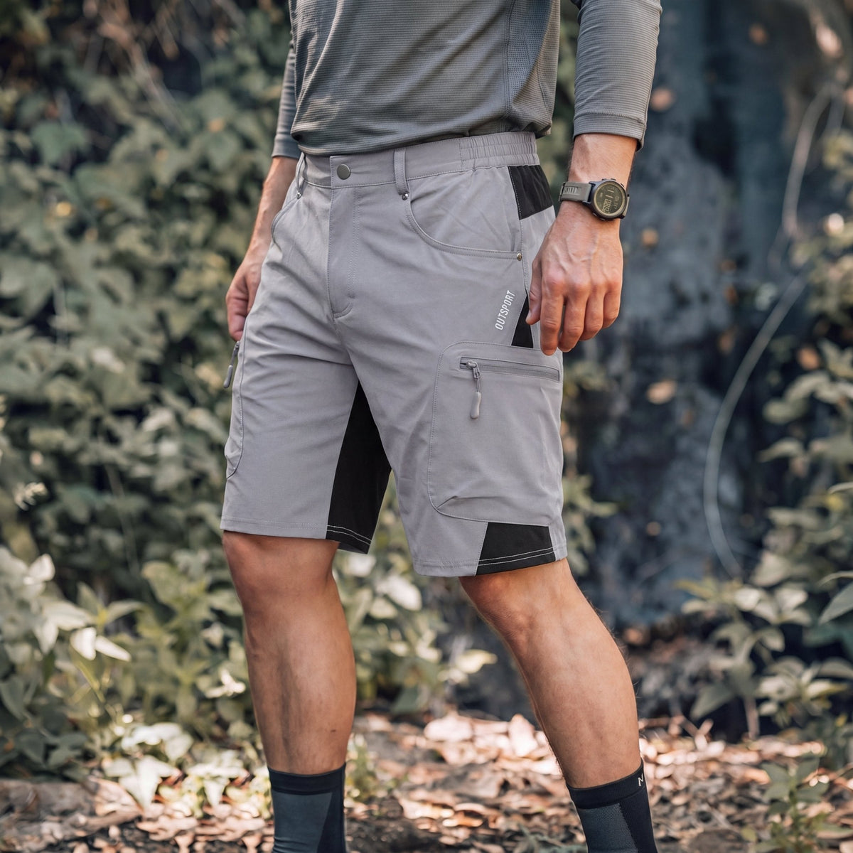 Men's Hiking Cargo Shorts - Water Resistant Quick Dry Golf Shorts