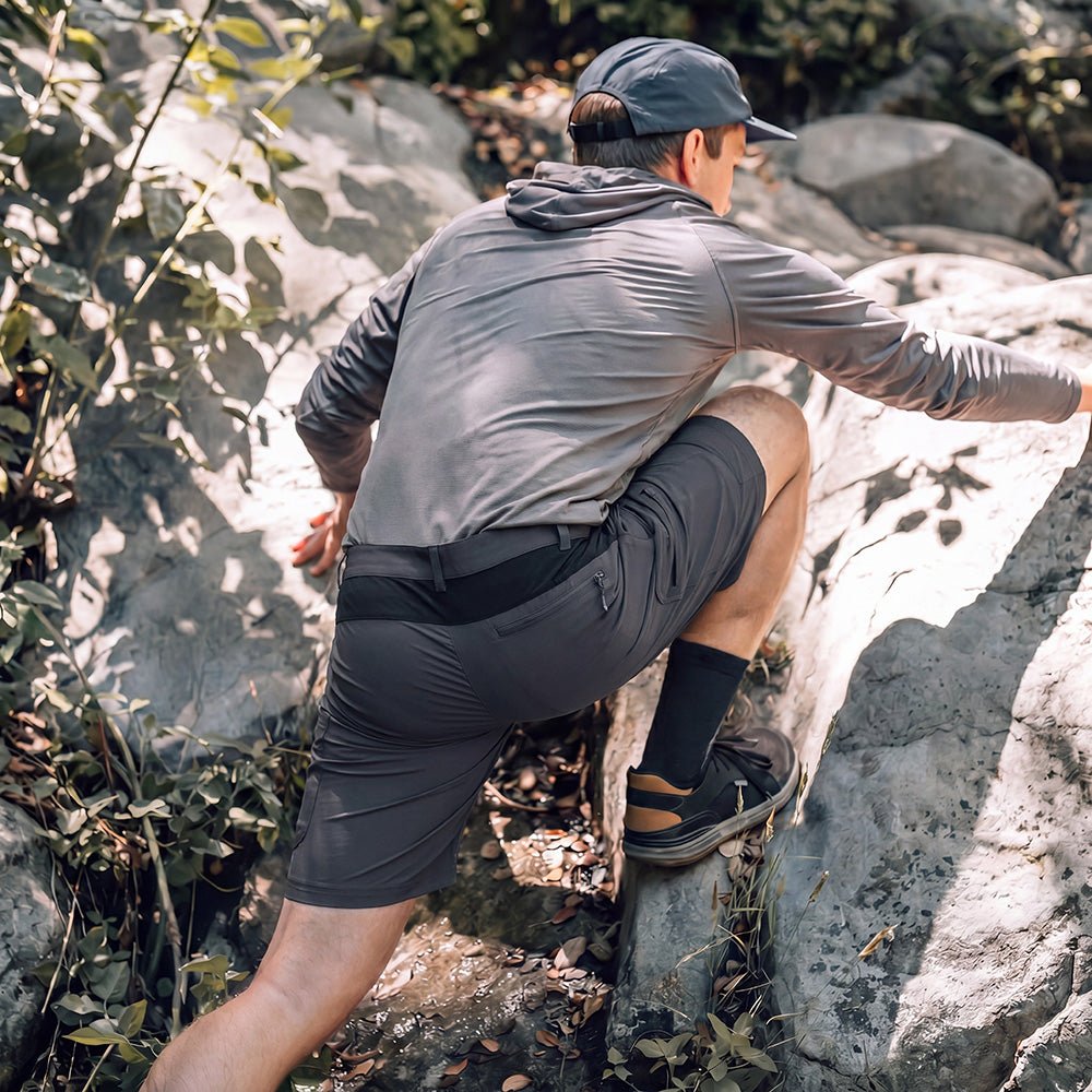 Men's Hiking Cargo Shorts - Water Resistant Quick Dry Golf Shorts