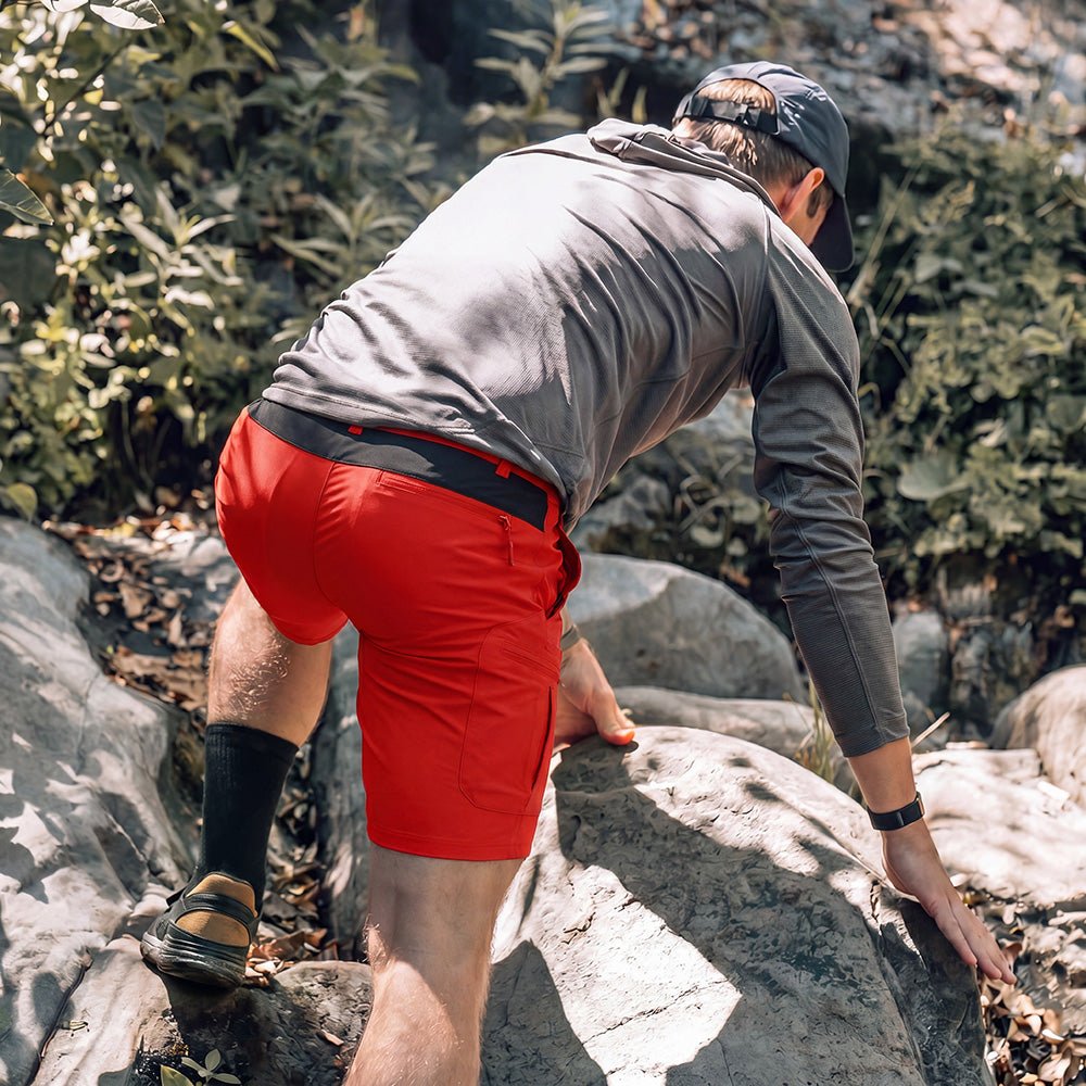 Men's Hiking Cargo Shorts - Water Resistant Quick Dry Golf Shorts