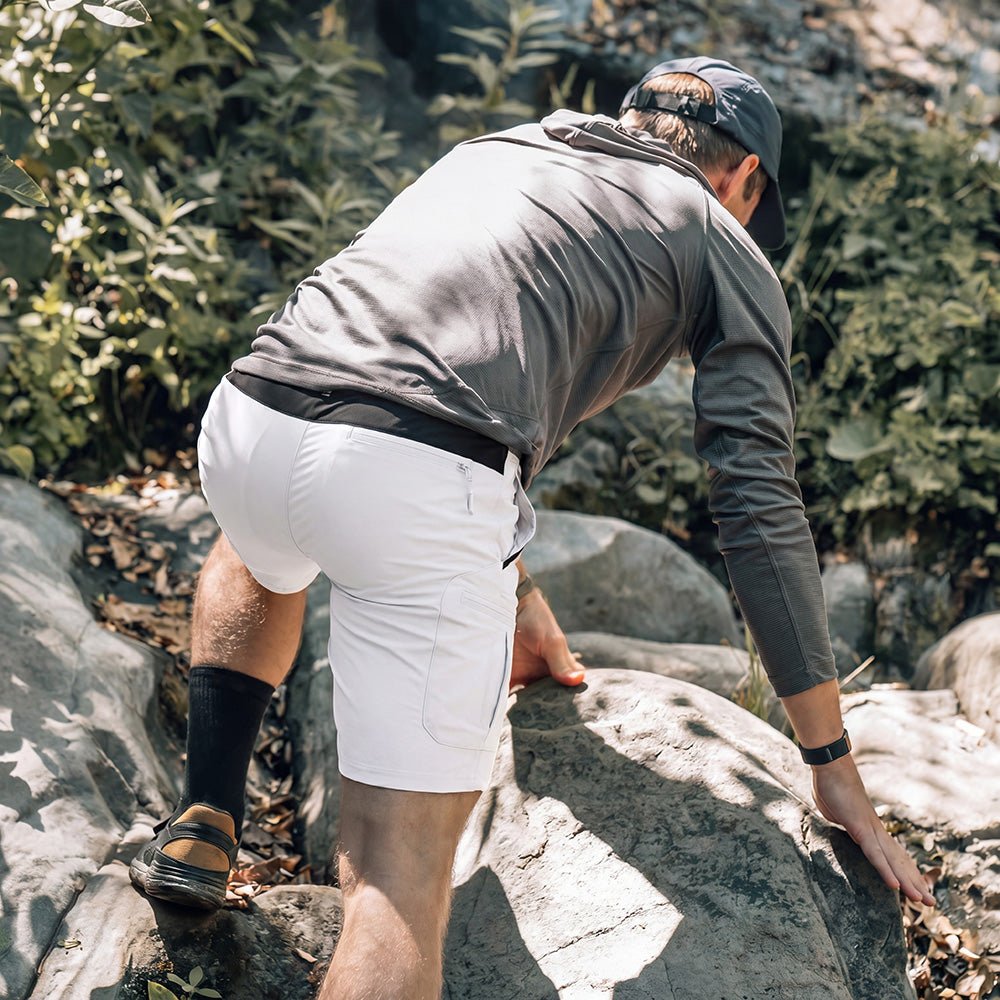 Men's Hiking Cargo Shorts - Water Resistant Quick Dry Golf Shorts