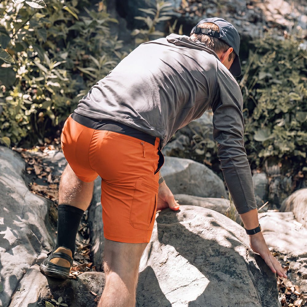 Men's Hiking Cargo Shorts - Water Resistant Quick Dry Golf Shorts