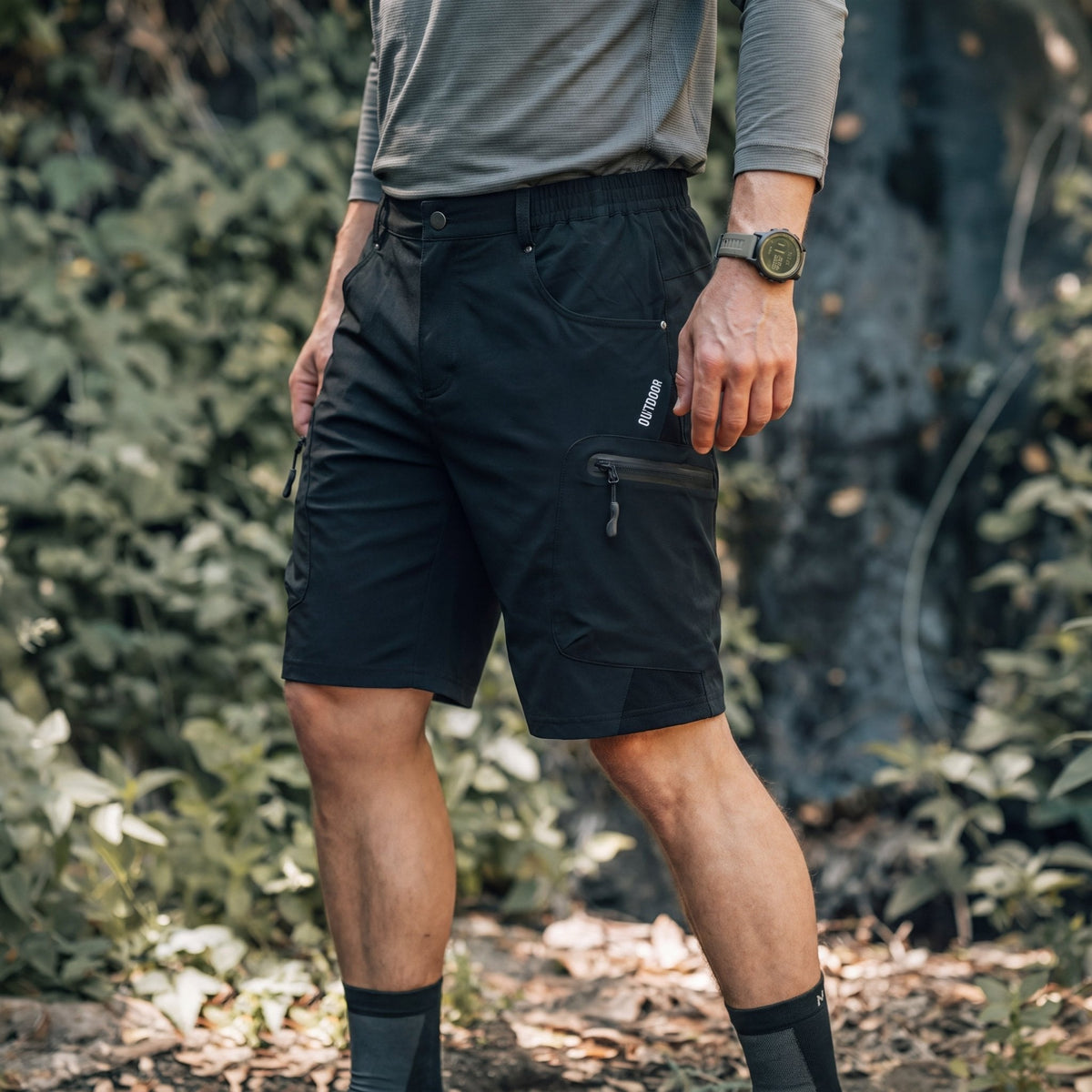 Men's Hiking Cargo Shorts - Water Resistant Quick Dry Golf Shorts