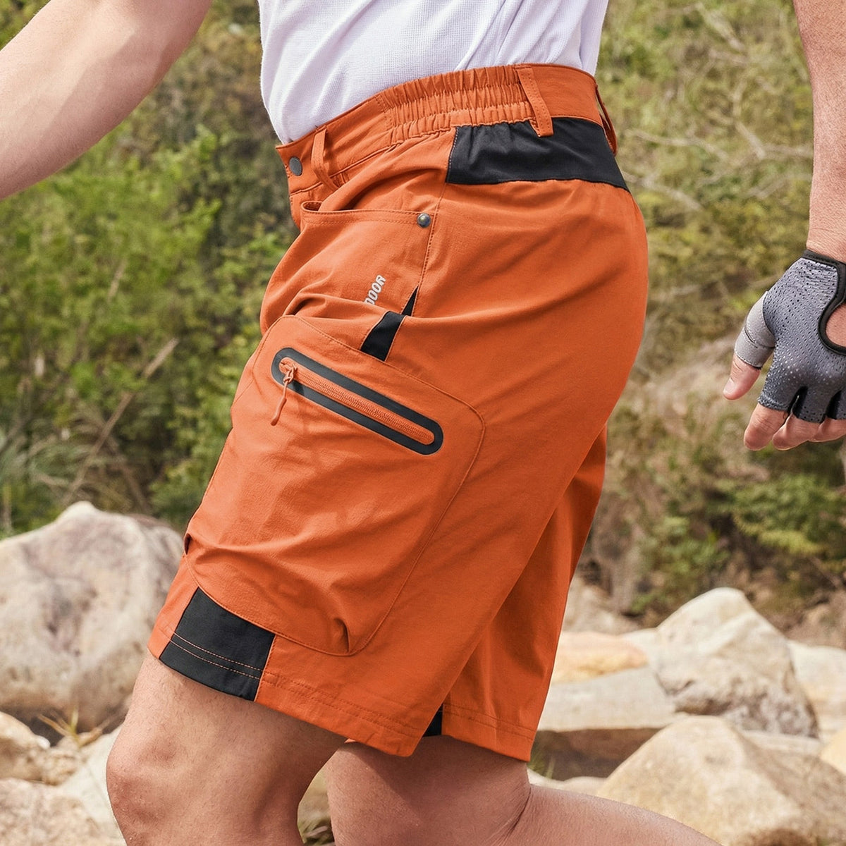 Men's Hiking Cargo Shorts - Water Resistant Quick Dry Golf Shorts