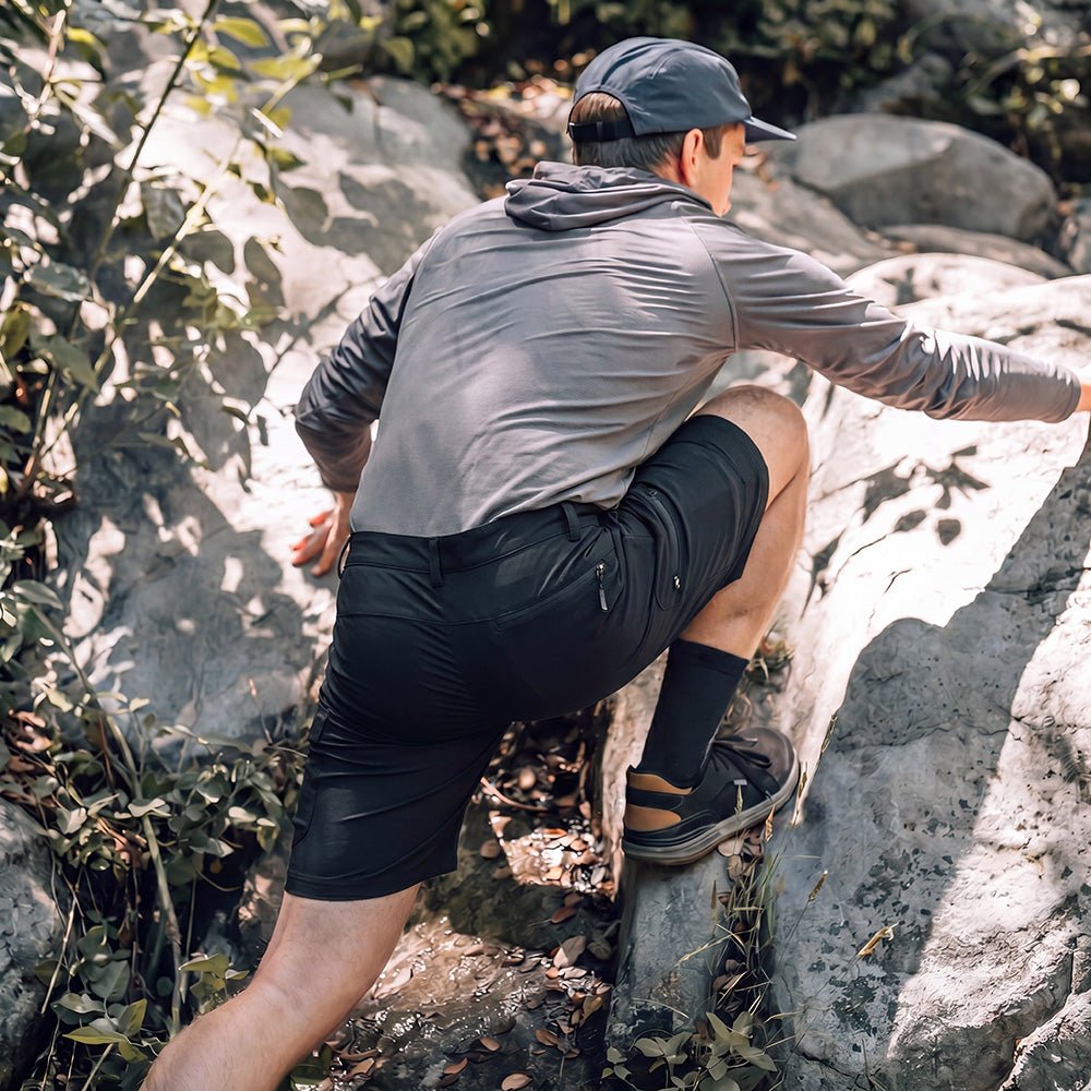 Men's Hiking Cargo Shorts - Water Resistant Quick Dry Golf Shorts