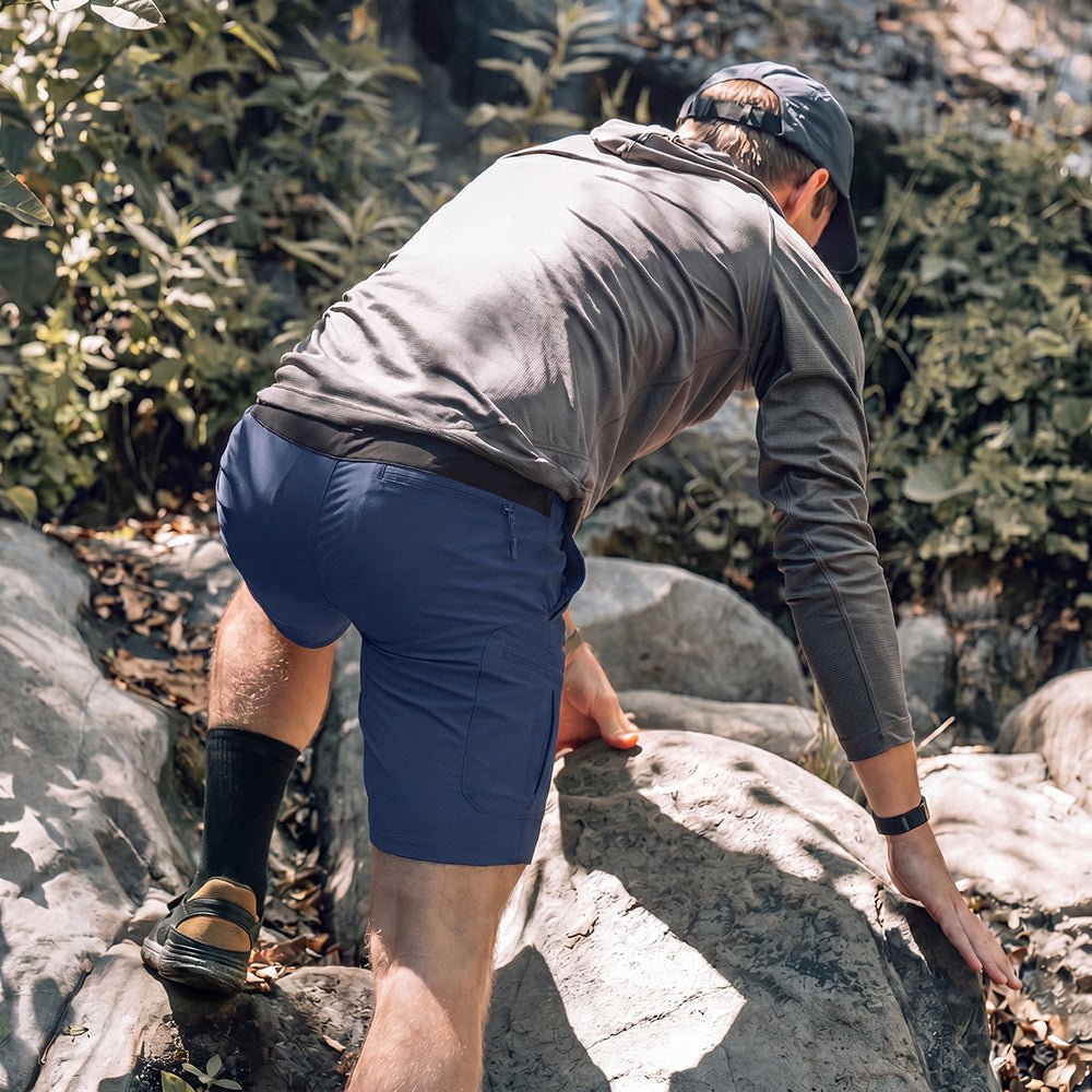 Men's Hiking Cargo Shorts - Water Resistant Quick Dry Golf Shorts