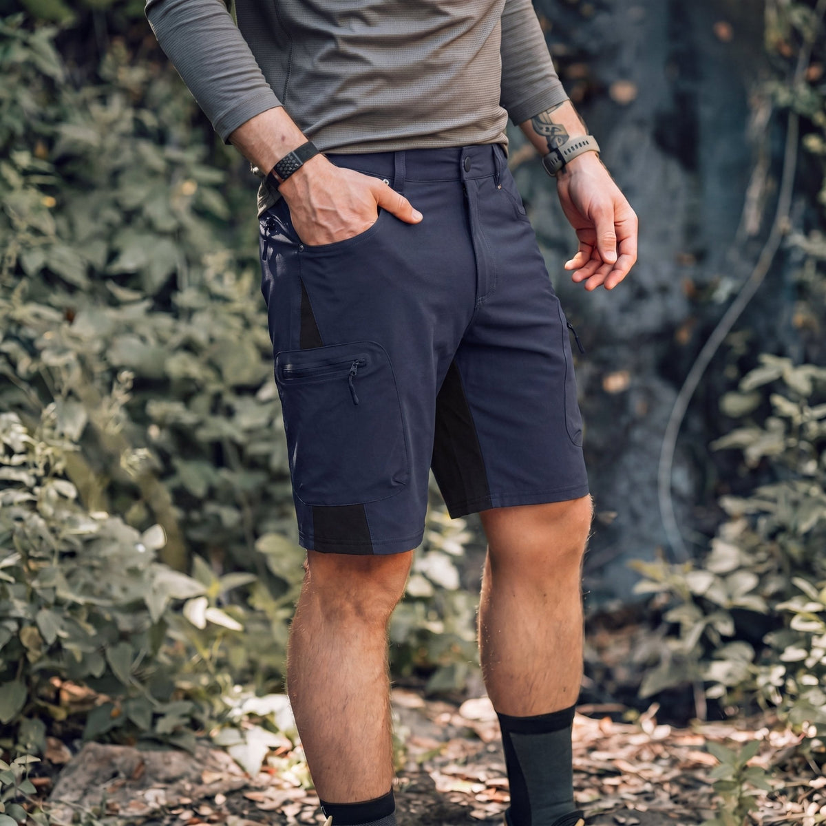 Men's Hiking Cargo Shorts - Water Resistant Quick Dry Golf Shorts