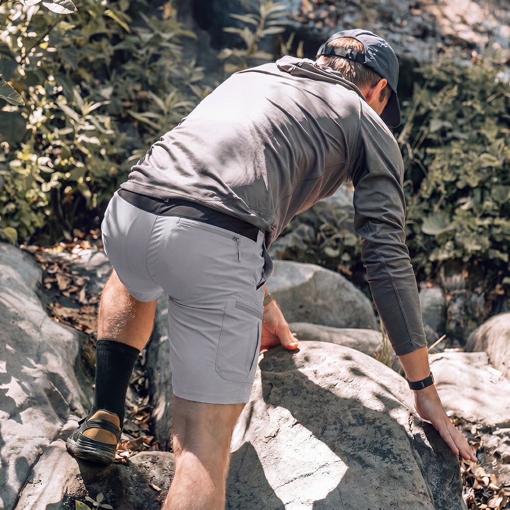 Men's Hiking Cargo Shorts - Water Resistant Quick Dry Golf Shorts