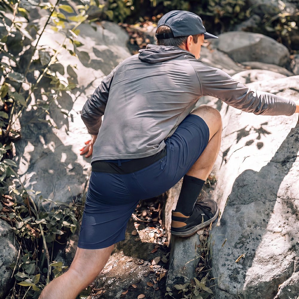 Men's Hiking Cargo Shorts - Water Resistant Quick Dry Golf Shorts