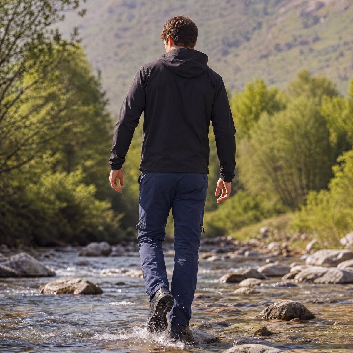Men's Tactical Cargo Pants with 9 Pockets for Hiking