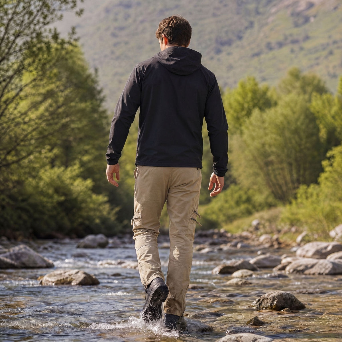 Men's Tactical Cargo Pants with 9 Pockets for Hiking