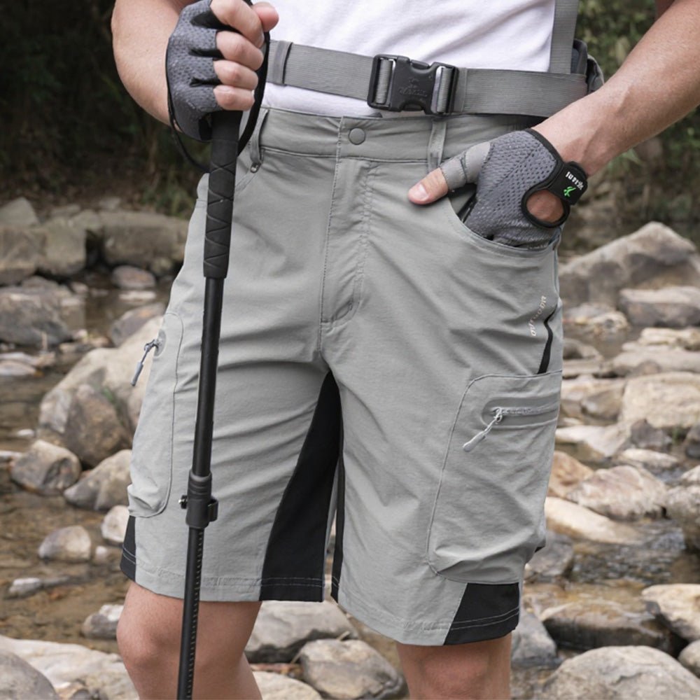 Men's Hiking Cargo Shorts - Water Resistant Quick Dry Golf Shorts